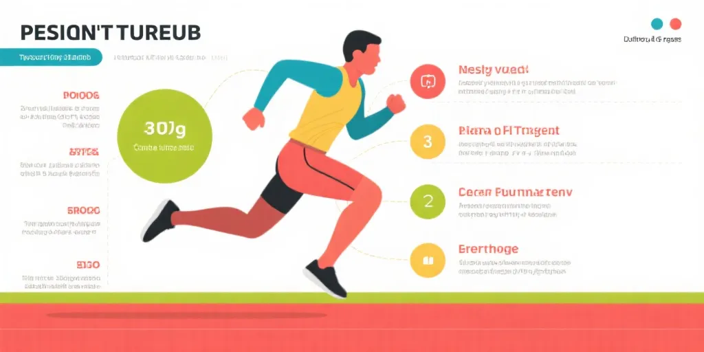 运动与健康信息图示意